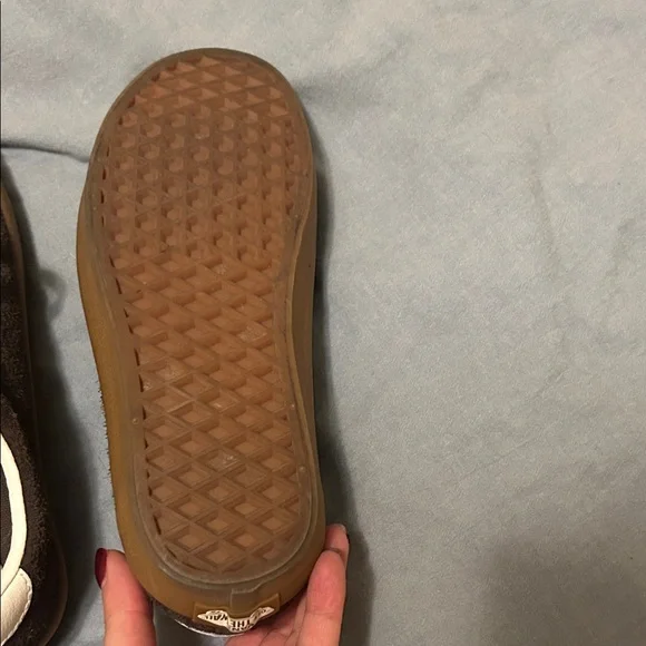 Vans Chocolate Brown Sneakers with Cream Accents - Picture 5 of 6